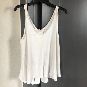 Free People Waffle Knit Swing Tank Top